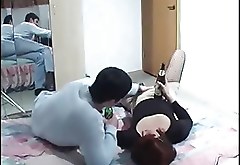 Fuck in a separate Russian milf seduce young man