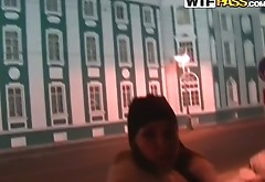 Kinky wanker picks up a salty Russian babe at the street
