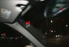 Drunk blonde bitch spreads legs in the backseat