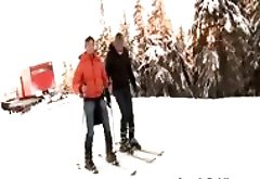 Amateur Sucks In Ski Lift