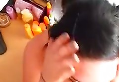 Curvy amateur GF gets massive facial cumshot in homemade porn clip