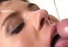 Jessica Rox cummed and pissed on her face