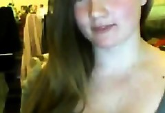Girl From Australia Flashing Her Tits