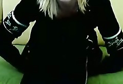 Amateur blonde teen masturbates on the webcam video