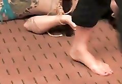 lesbian foot slave