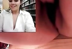 hidden camera masturbating in public library