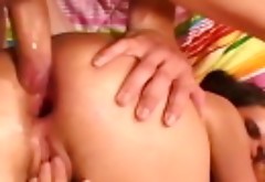 her first double anal sex