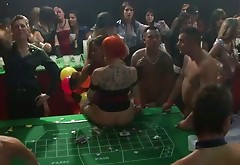 The bravest and horniest gals stretch legs to be fucked missionary in the club