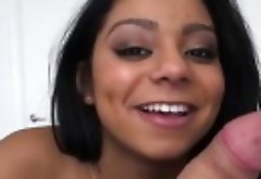 Ebony Maid Aaliyah Goes Cock Sucking For Money