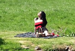 POV milf sex on a picnic