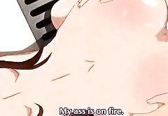 Hardcore anime virgin boy with hot babe fuck