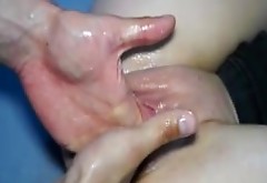 Giant fisting wrecks her greedy teen pussy