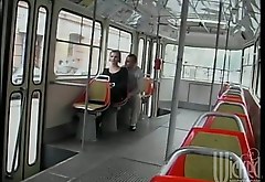 Amazing anal sex in the public bus with Angela