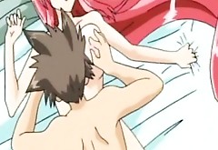 Little hentai girl slit banged after bath