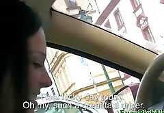 Perv throws cash at a female taxi driver