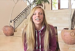 Reality Video of a Blonde Amateur Hanging Out