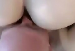 Awesome blowjob and fuck with this sexy teeny on the bed