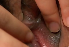 Cock craving slut masturbates with dildo