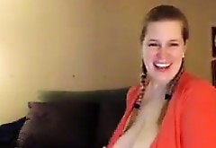 Fat Girl Showing Off Her Huge Tits