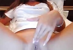 nightseduce webcam show lotion pussy masturbation fingers in rub lips