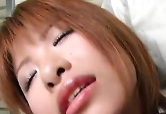 Hitomi horny Asian teen gets pussy banged hard by older man