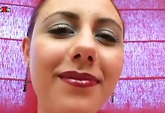 Red haired filthy chick with tiny tits fingerfucked and fisted her pussy hard
