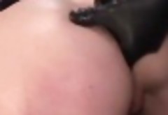 Strapped Emma pussy gets hard fuck by thick hard cock
