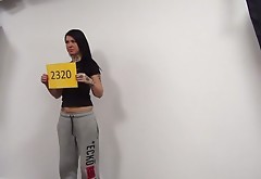 Tattooed Czech girl has casting couch sex
