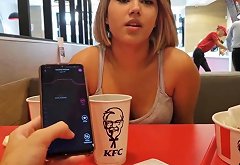 Quick Sex In KFC Bathroom With My Boyfriend