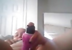 Chubby bitch fucking herself with a vibrator