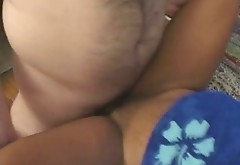 Nasty Indian bitch is fucking  dirty in a feisty threesome action