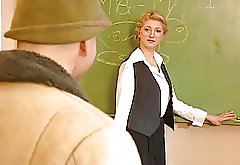 Blonde teacher