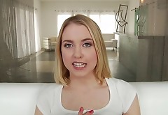 Chloe's pale pussy receives the deepest of penetrations