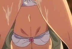Busty Japanese anime coed brutally fucked