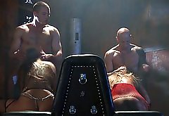 Busty vamps group fuck