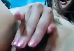 Hairy Pussy Fingering Close Up