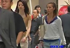 Candid Asian babes shot from behind on my voyeur cam dvd DRNC 26