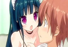 Big titted hentai maid gets fucked