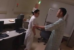A mature Japanese nurse gets fucked by a patient