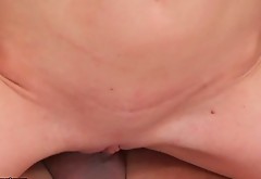 Ugly bitch Honey Winter sucks two dicks in the office