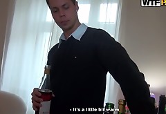 Fuckabe Russian hussies drink hard before massive sex orgy