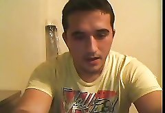Straight guys feet on webcam #477