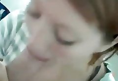 Cute girlfriend sucking me with cum in mouth result