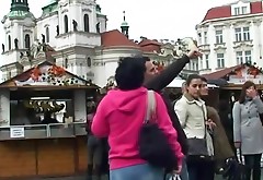 Granny tourist is picked up for cock sucking and riding