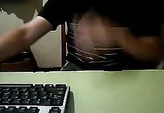 Straight guys feet on webcam #551