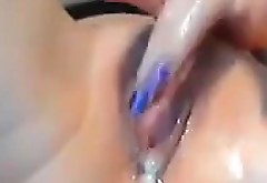 Oozing Pussy Fingering Close Up