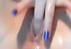 Oozing Pussy Fingering Close Up
