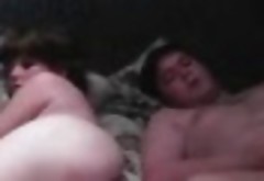 Loving chubby fat couple on webcam bondage sex