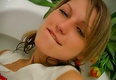 Exciting solo masturbation video of horny teen chick from Holland