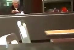 Sucking and Fucking with massive Cumshot in a McDonalds